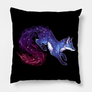 Space Fox (Blue) Pillow