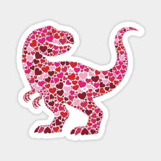 Valentine's Day Heart Dinosaur Magnet