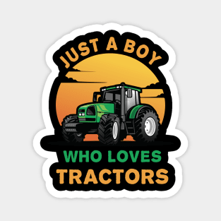 Farm Vehicle Country Life Boy who loves tractors Truck Boy Magnet