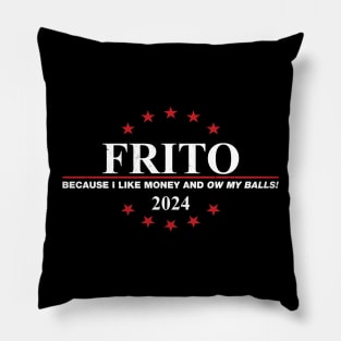 Idiocracy - Vote Frito 2024 Pillow