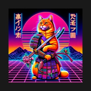 Japanese Samurai Cat T-Shirt