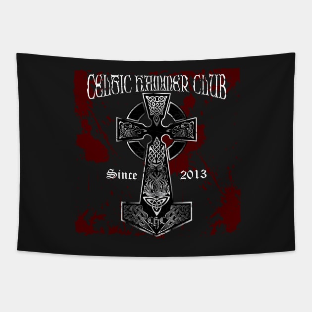 Celtic Cross - Viking Hammer Tapestry by celtichammerclub