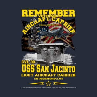 USS SAN JACINTO CVL-30 Light Aircraft Carrier T-Shirt