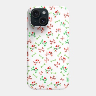 SKULL And Candy Cane Bones Phone Case