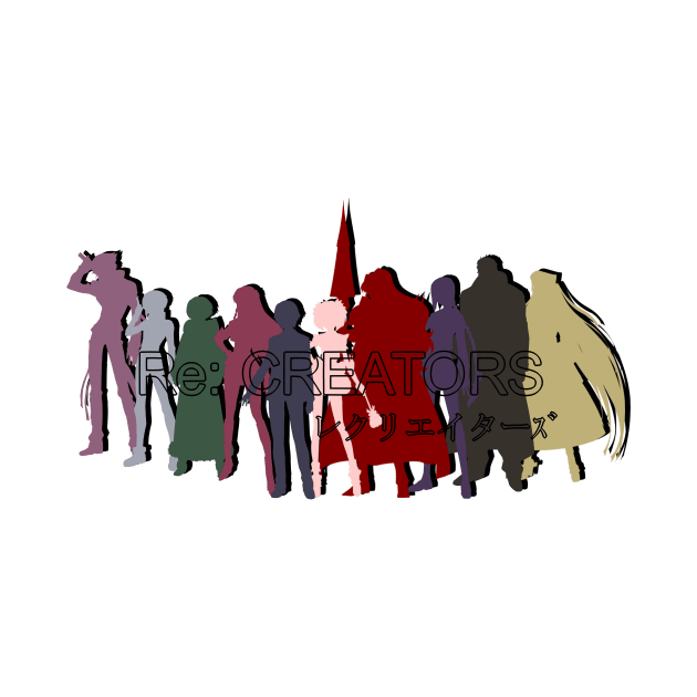 Re:Creators Group Silhouette by GrungeNerdDesigns