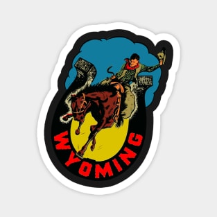 Vintage Wyoming Decal Magnet