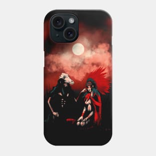 The Wolf and Red Phone Case