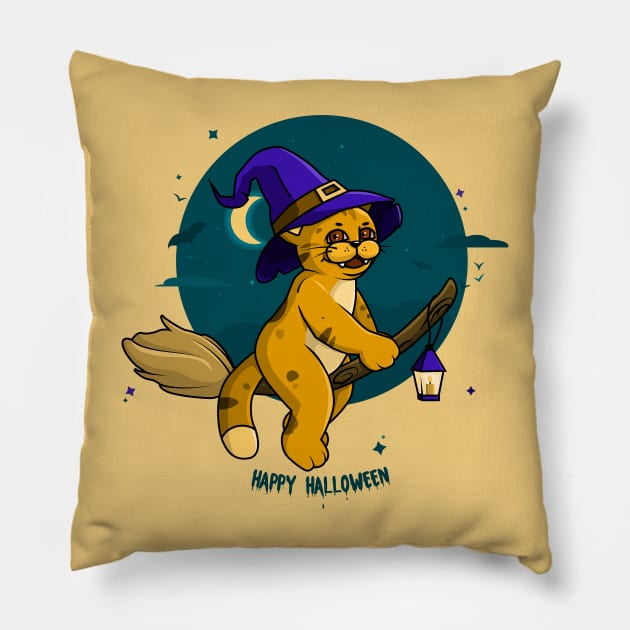 Cat Witch Pillow by Galadrielmaria