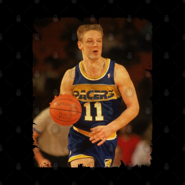 Detlef Schrempf - Vintage Design Of Basketball by JULIAN AKBAR PROJECT