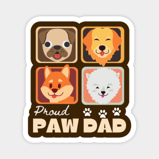 Proud Dog Dad Magnet