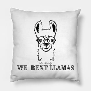 We Rent Llamas Pillow