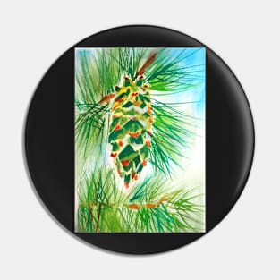 Christmas Pinecone Painting Pin