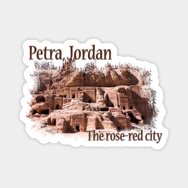 Petra: The Rose Red City Magnet by RaeTucker