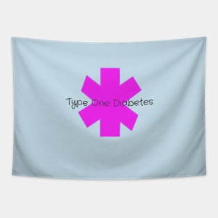 Type One Diabetes - Magenta Tapestry