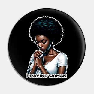 Praying woman Pin