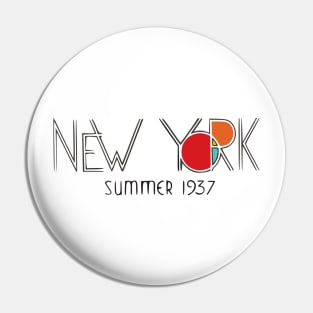 New York 1937 Pin