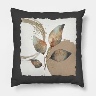 Botanical leaves neutral Pillow