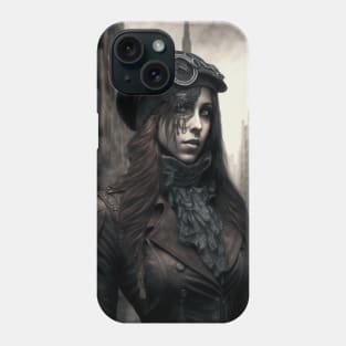 Steamgoth Woman on the Street Phone Case