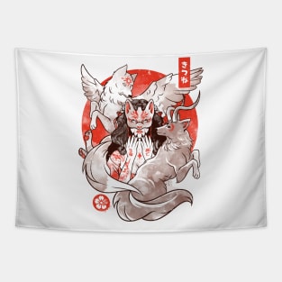 The Fox Yokai - Otaku Japan Animal Art Gift Tapestry