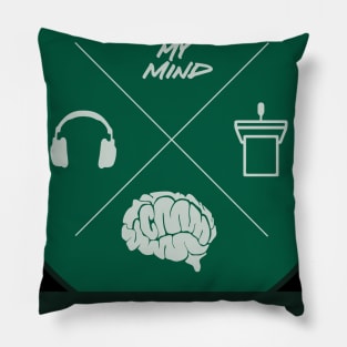 Change My Mind Debate Club (SLYTH colors - IVY LEAGUE Style) Pillow