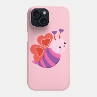 Cute Bee Valentine's day Design Phone Case