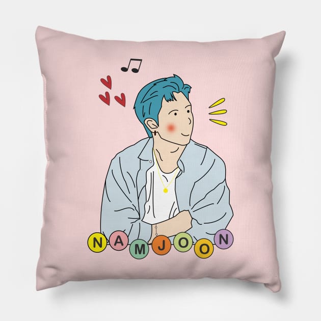 BTS RM NAMJOON Pillow by TweeBee