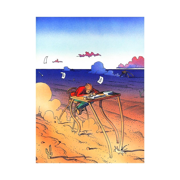 jean giraud moebius promo card by QualityArtFirst