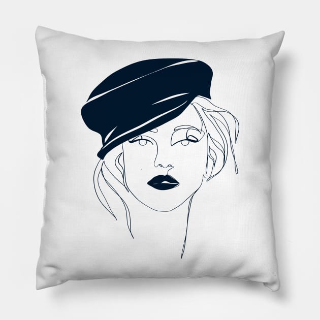 French girl Pillow by Printable Muse