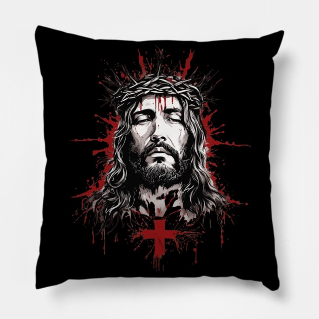 Resurrection of Jesus Christ Pillow by animegirlnft