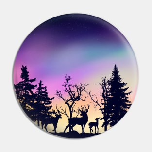 deer in forest Pin