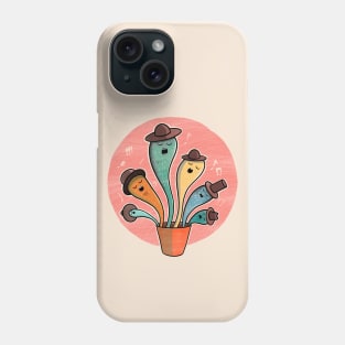 Singing Cacti Illustration Phone Case