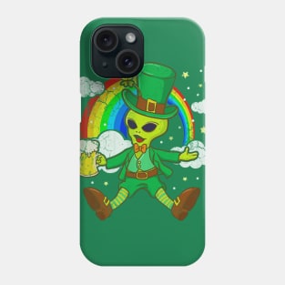 St Patricks Day Alien Leprechaun Irish Sci Fi Phone Case