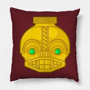 Ancient colombian native owl representation Pillow