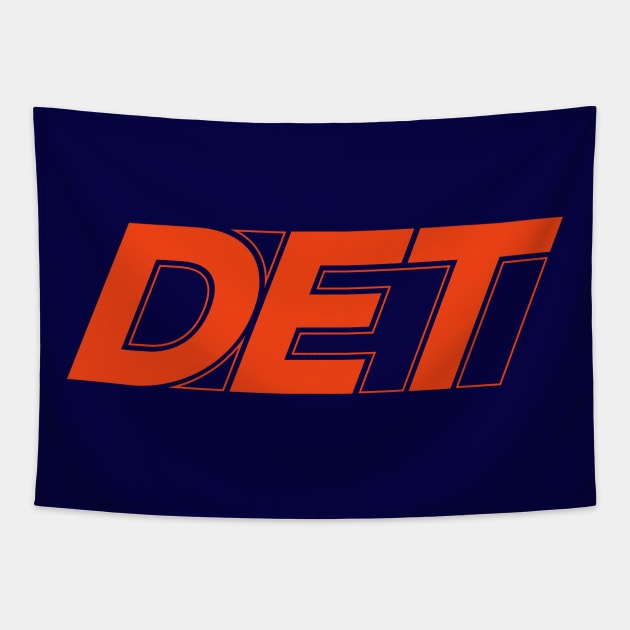 DET Detroit Orange Tapestry by Blasé Splee Design : Detroit