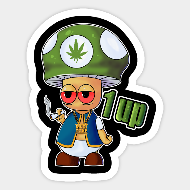 Smoking Trippy Mushroom Drawings High Mushroom Smoking Mushroom Sticker Teepublic Au high mushroom smoking