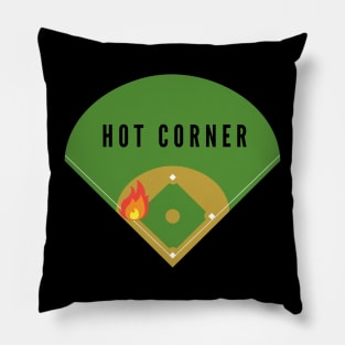 Hot corner- a baseball softball design Pillow