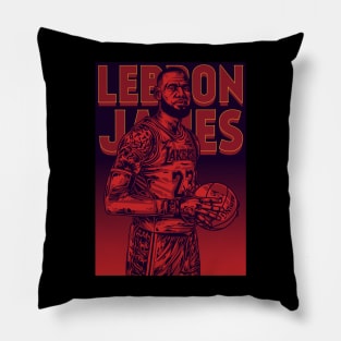 Lebron James Pop Art Pillow