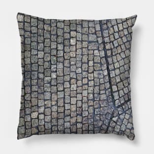 Old stone floor Pillow