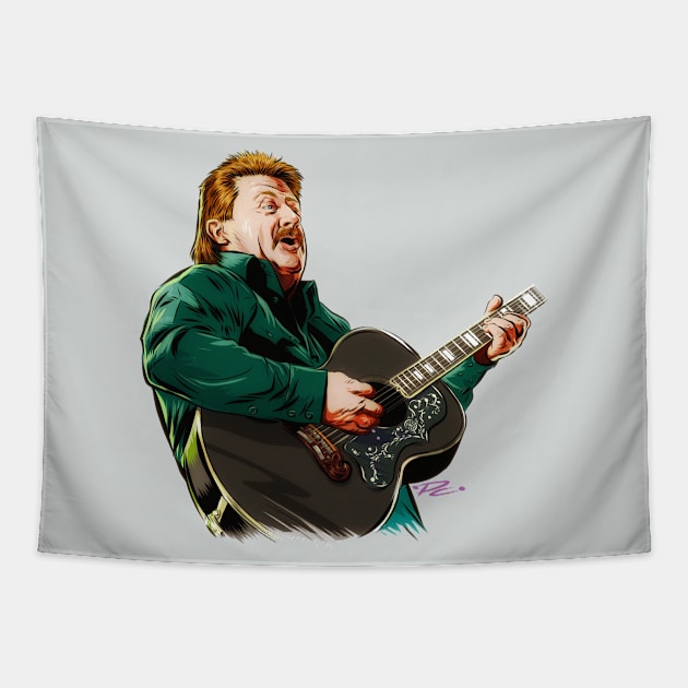 Joe Diffie - An illustration by Paul Cemmick Tapestry by PLAYDIGITAL2020