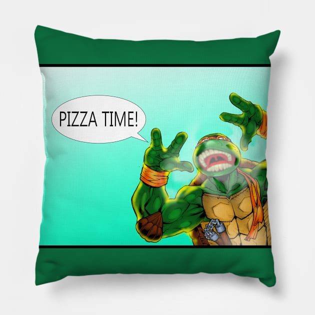 Pizza Time Pillow by Comixdesign