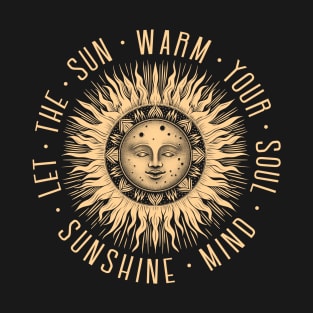 Vintage summer sun with lettering T-Shirt