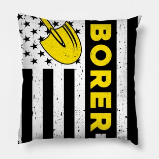 Laborer American Flag 4th Of July Pillow