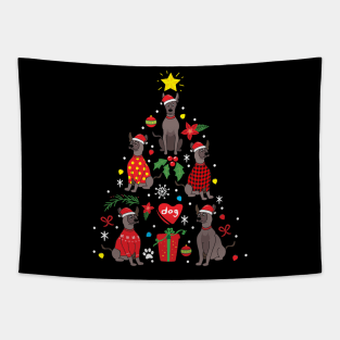 Xoloitzcuintli Christmas Tapestry
