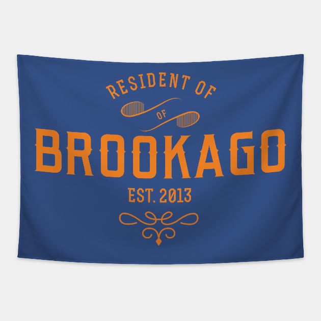 Brookago Resident Tapestry by Spawn On Me Podcast