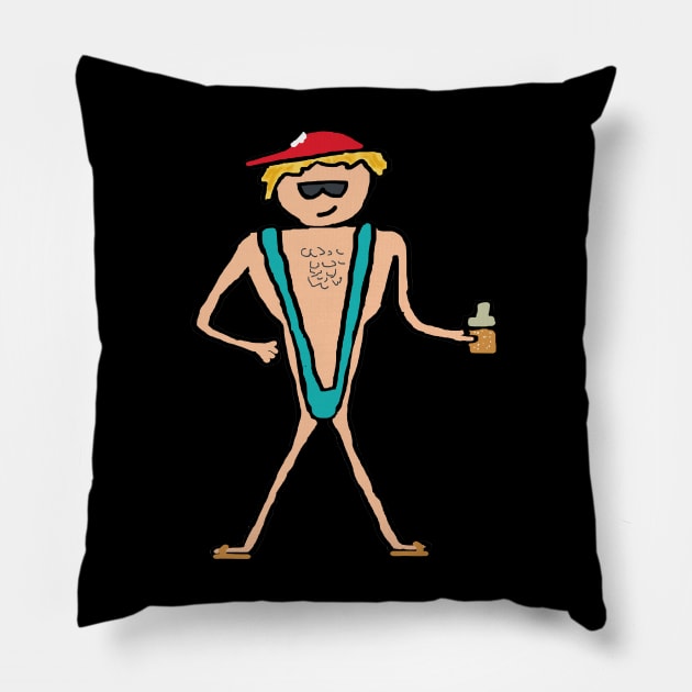 Mankini Pillow by Mark Ewbie