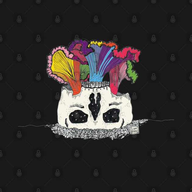 RAINBOW SKULL FUNGHI MUSHROOM by Shall1983