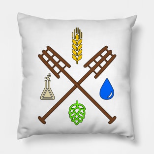 Beer Ingredients Dueling Paddles [Color] Pillow