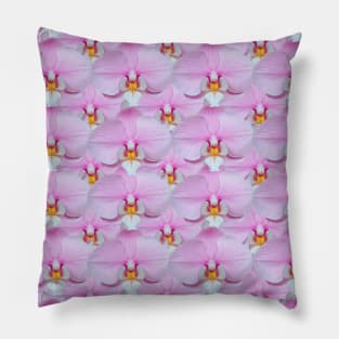 Pink Orchid Pattern Pillow