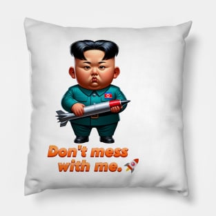 A Mischievous Boy from North Korea Pillow