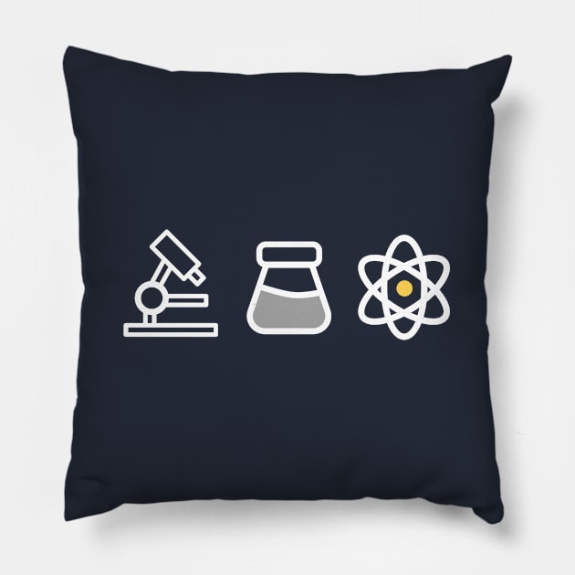 Mini Retro Vintage Geek Science Pillow by happinessinatee